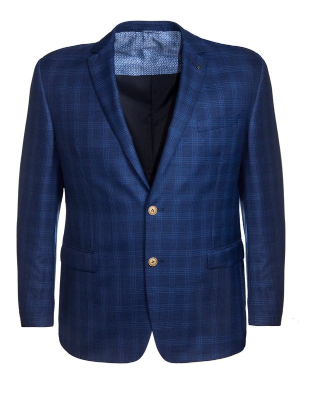 Daniel Hechter Blue Check S17B333M Wool Sports Coat