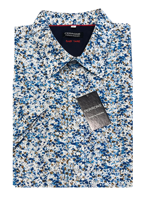 Perrone Easycare Cotton S/S Shirt