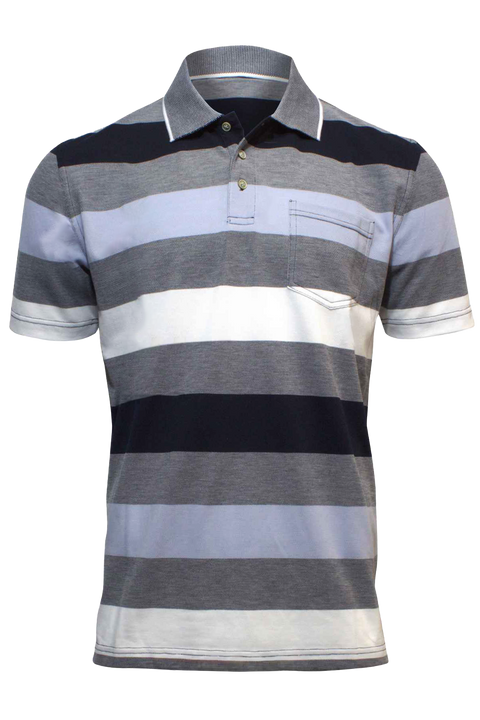 Blue Horizon Striped Polo BH2822