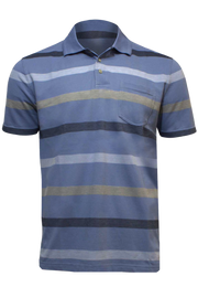 Blue Horizon Striped Polo BH2823