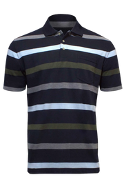 Blue Horizon Striped Polo BH2823