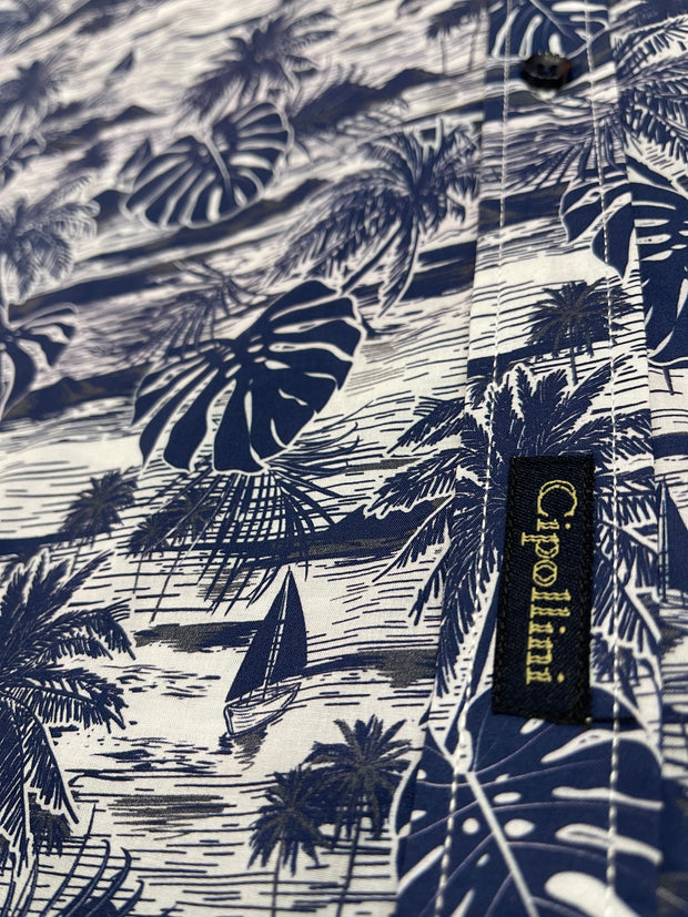 Cipollini Cotton Hawaiian S/S Shirt