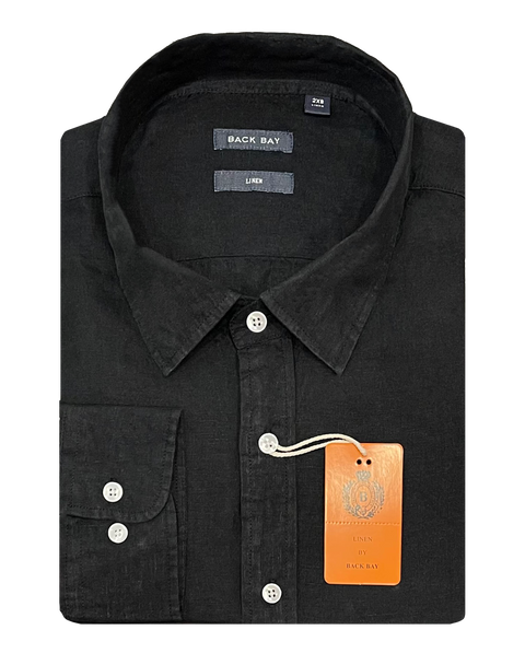 Back Bay Plain Linen L/S Shirt