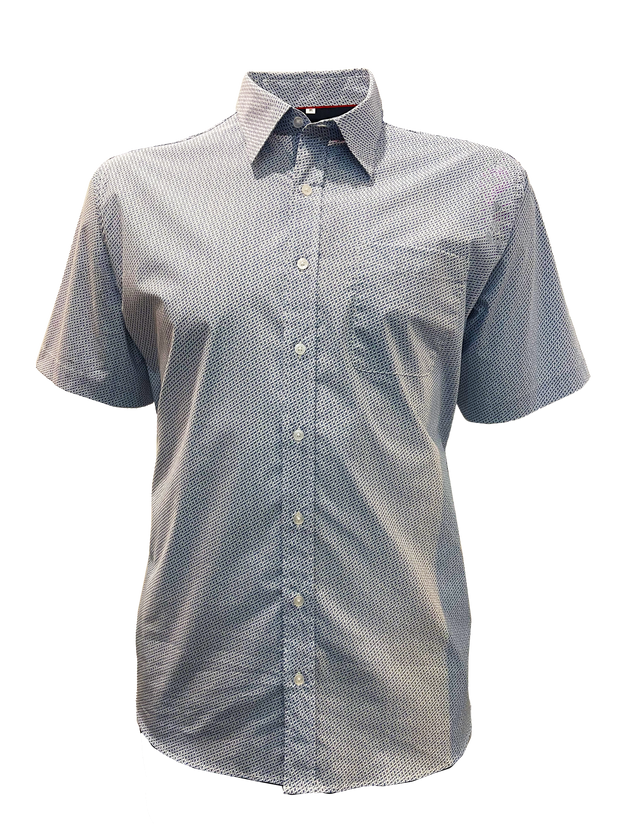 Perrone Axel Easy Care Print S/S Shirt