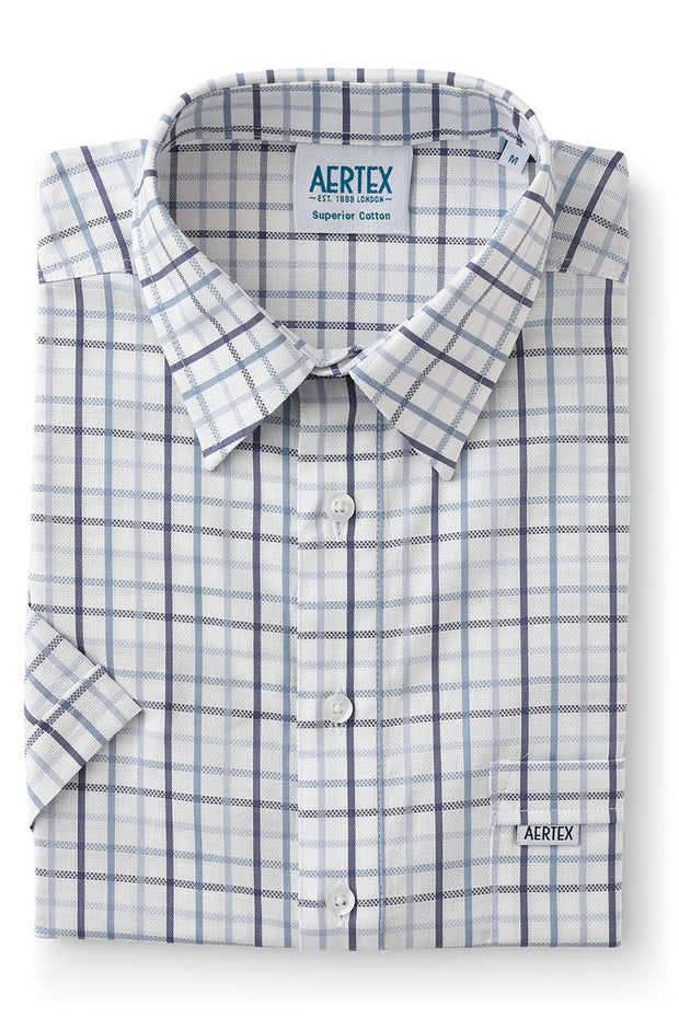 Aertex Somerset Shirt Blue