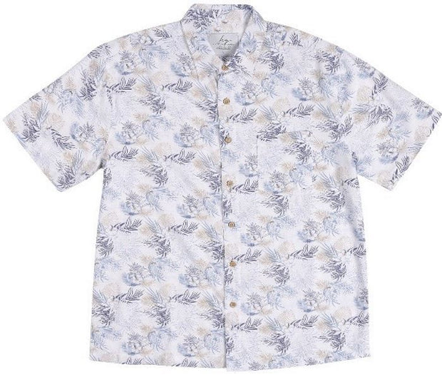 Bamboo Fibre Shirt Blue Palm