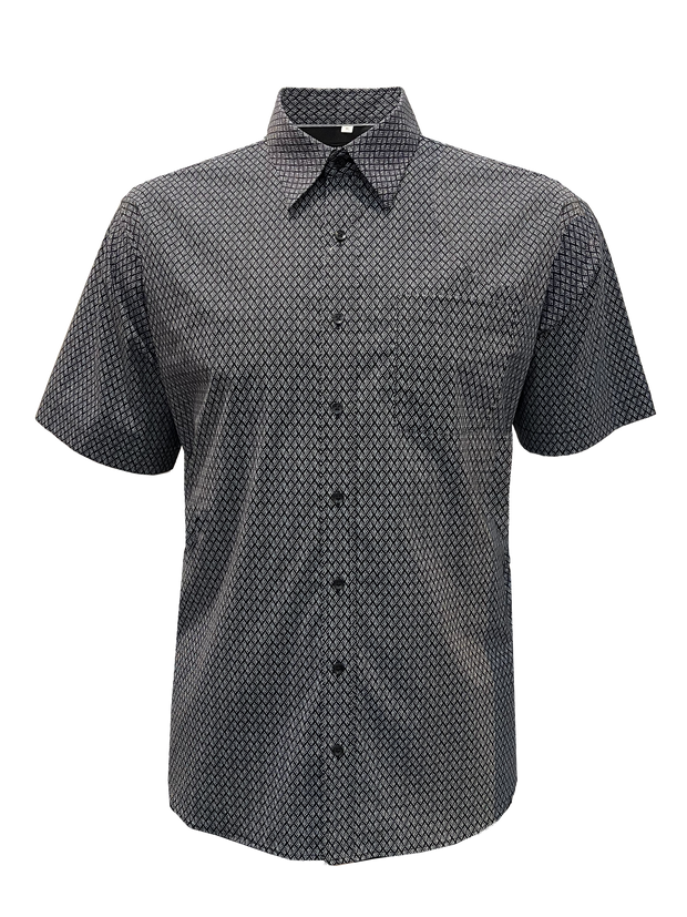 Perrone Axel Easy Care Print S/S Shirt