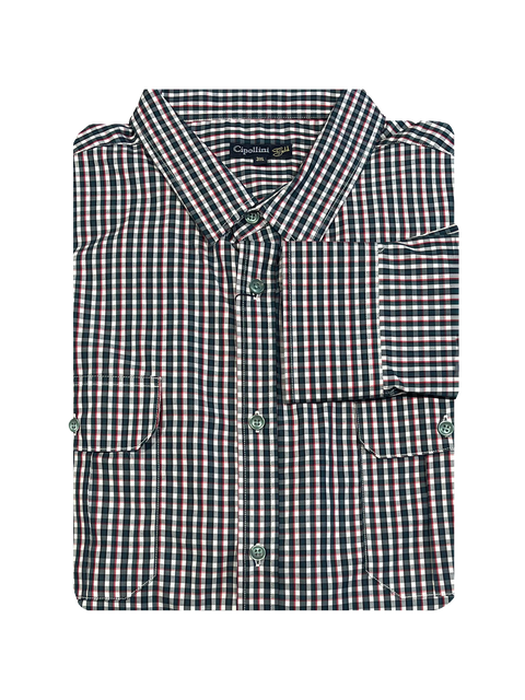 Cipollini Double Pocket Check L/S Shirt