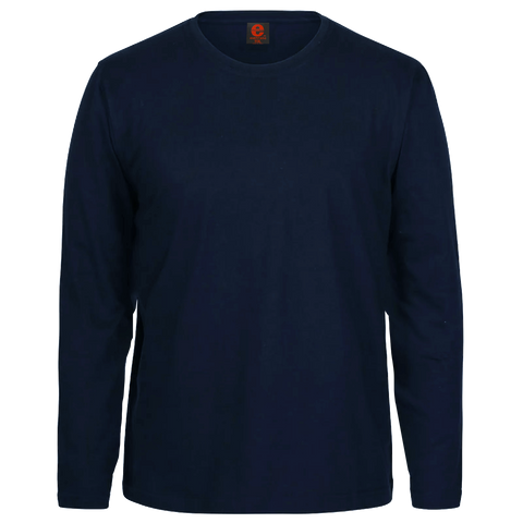 Discontinued Ellusion Navy Long Sleeve Cotton T-Shirt JKT14
