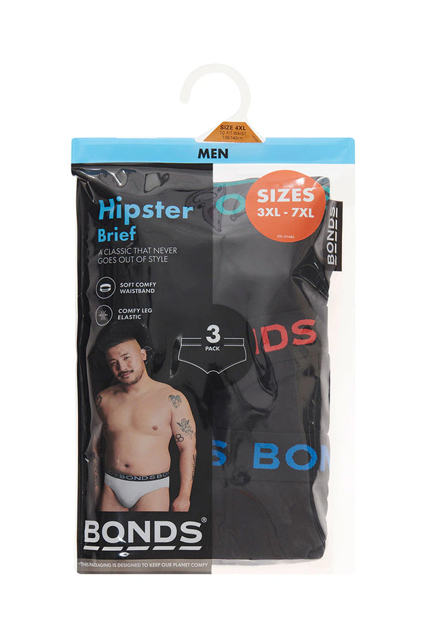 Bonds 3 Pk Hipster Briefs