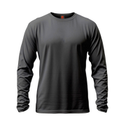 Discontinued Ellusion Charcoal Long Sleeve Cotton T-Shirt JKT14