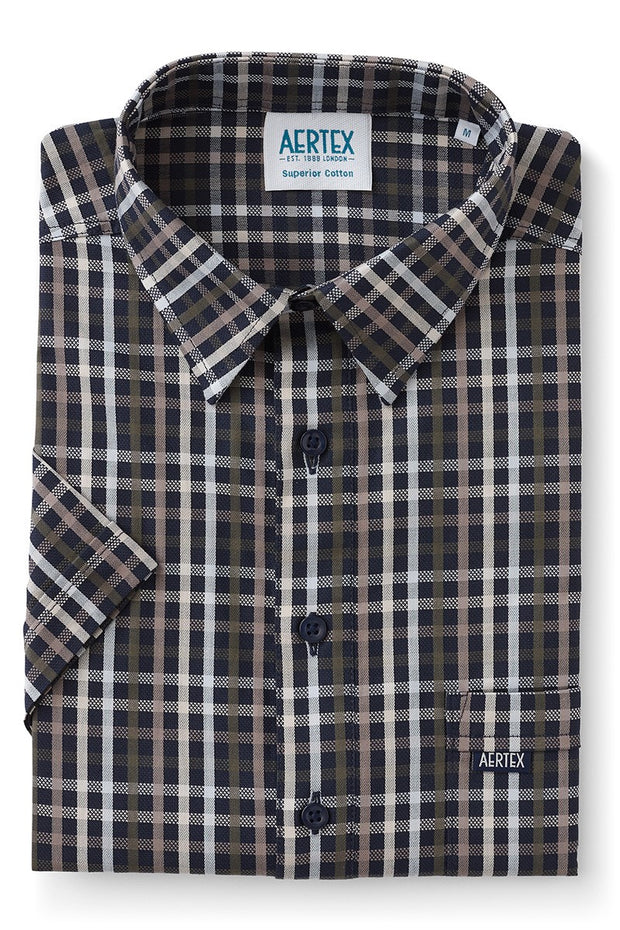 Aertex Somerset Shirt Navy