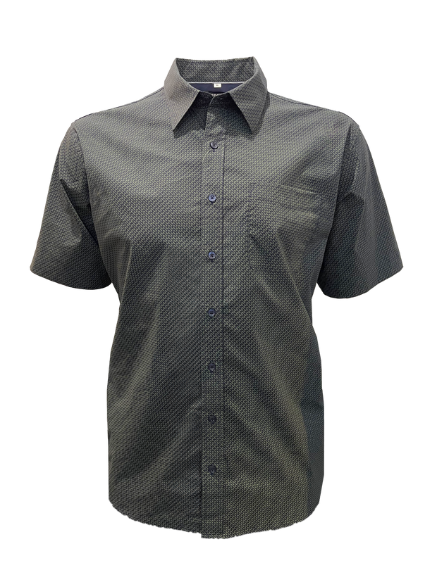 Perrone Axel Easy Care Print S/S Shirt