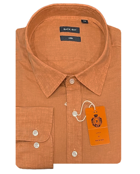 Back Bay Plain Linen L/S Shirt