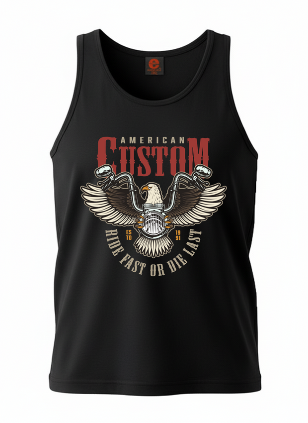 Ellusion American Custom Printed Cotton Singlet