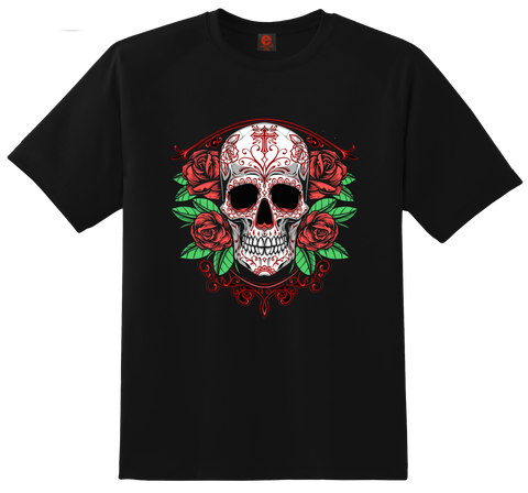 Ellusion Sugar Skull Printed Cotton Tee