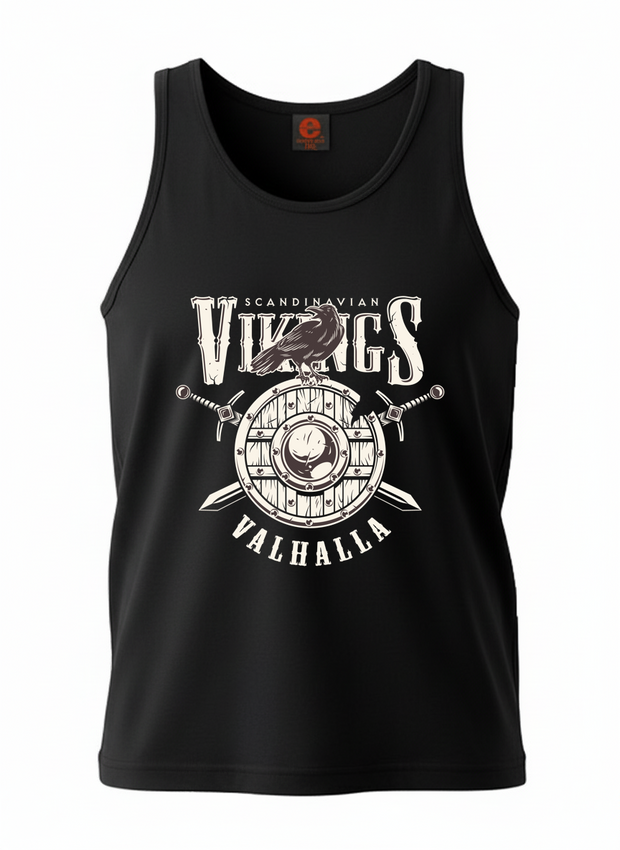 Ellusion Vikings Printed Cotton Singlet