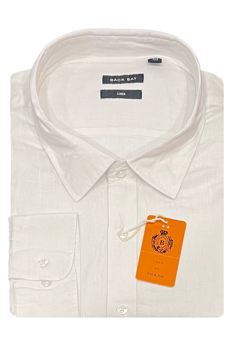 Back Bay Plain Linen L/S Shirt