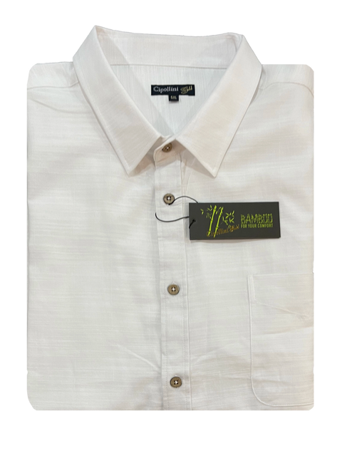 Cipollini White Bamboo S/S Shirt