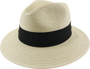 Paper Braid Safari Two Pleat Band Hat