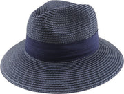 Paper Braid Safari Two Pleat Band Hat