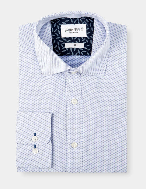 Textured Dot Career Business Shirt