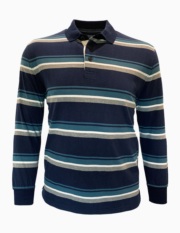Striped Rugby Polo