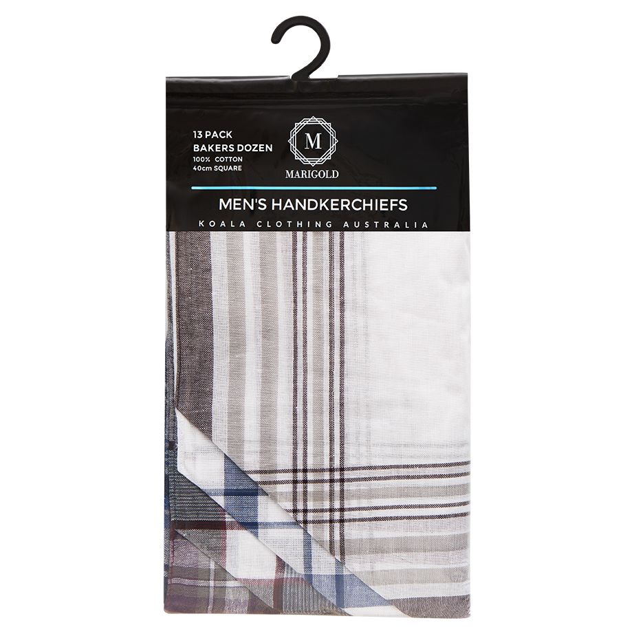 13 Pack (Bakers Dozen) Handkerchief Set – Hughes Menswear