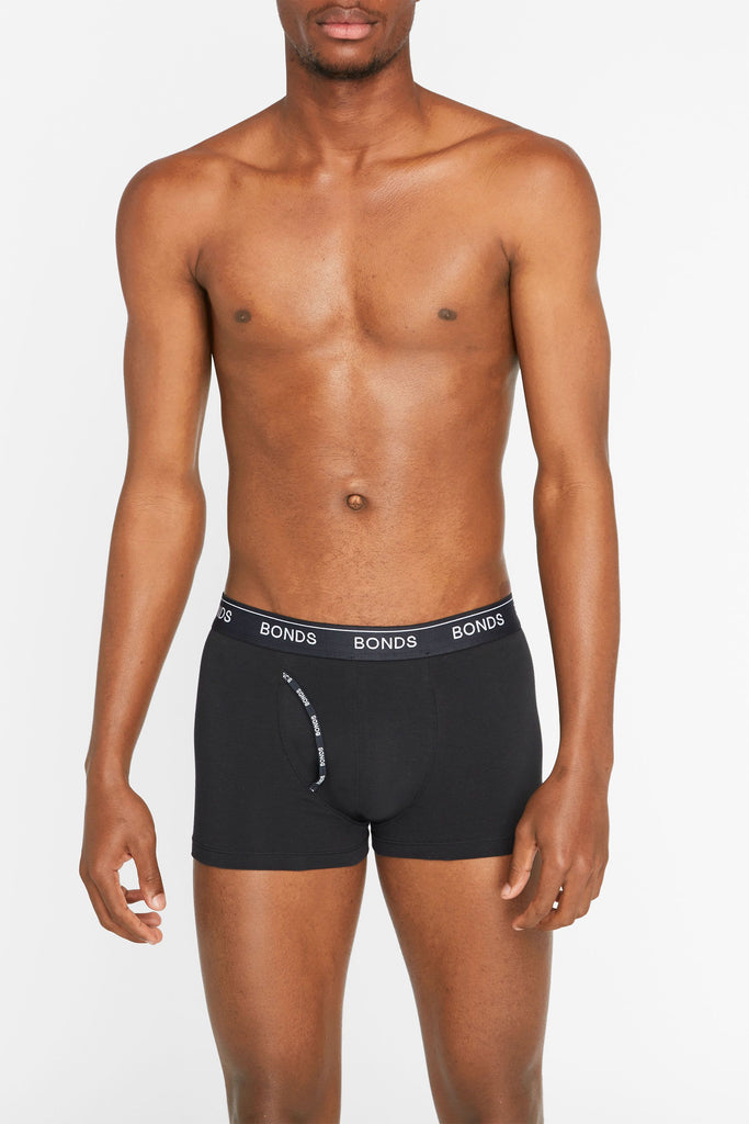 Bonds Black Mens Guyfront Trunks Briefs Boxer Shorts Comfy Undies Underwear  MZVJ (3XL), BLK Black, 3XL