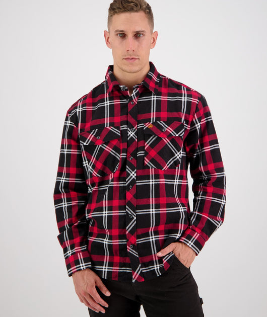 Full Button Flannelette Shirt – Hughes Menswear